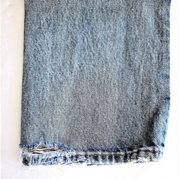 AGOLDE 90s Pinch Waist High Rise Straight Leg Full Length Jeans in Endless 24 - Picture 8 of 14
